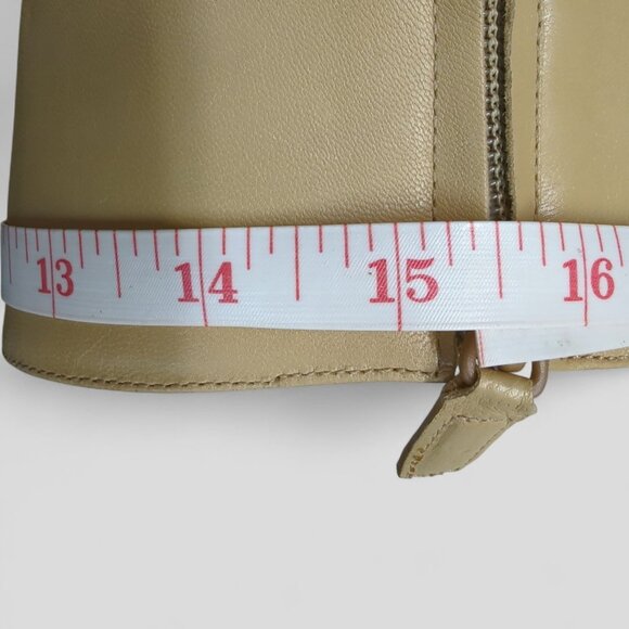 ANTONIO MELANI Women 8 Knee High RARE Camel Leather Boots 70's style Vintage - Picture 14 of 15